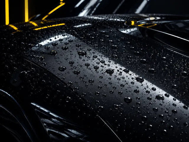 Paint protection on a car surface
