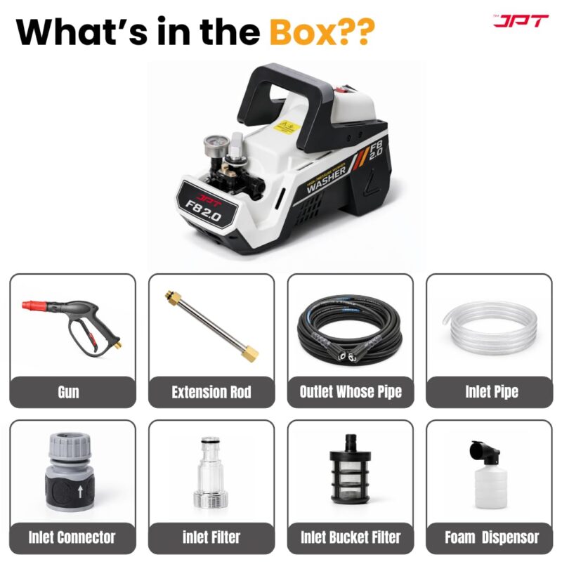 61BF3sKrmML._SL1080_ JPT Heavy Duty New 2400W 220BAR F8 Car High Pressure Washer Pump