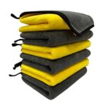 Q4 EVER Microfiber Cleaning Cloth, 40x40cm, 600 GSM, Multicolor for Super Cleanliness