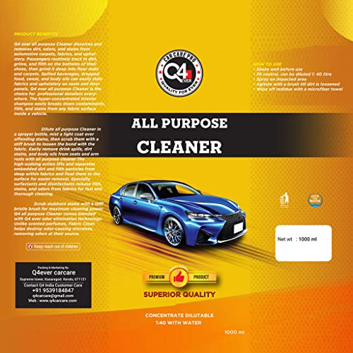 516TquIM5PL._SL500 Q4 Ever All Purpose Cleaner 1Ltr- Brilliant for Home, Office, and Cars