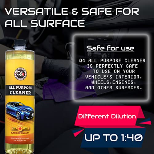 51Ib3lBA4jL._SL500 Q4 Ever All Purpose Cleaner 1Ltr- Brilliant for Home, Office, and Cars