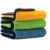 600gms-3pack-main Q4 EVER Microfiber Cleaning Cloth, 40x40cm, 600 GSM, Multicolor for Super Cleanliness