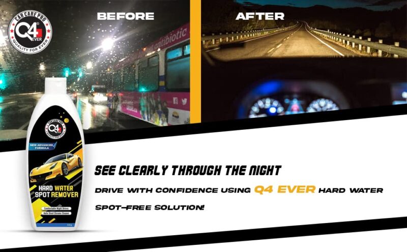 Q4 EVER Glass Polish Hard Water Spot Remover (500G) 100% Effective Solution