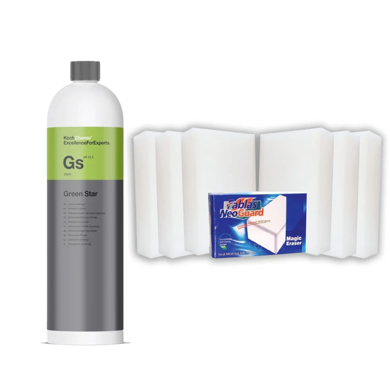Greeen star + Magic eraser