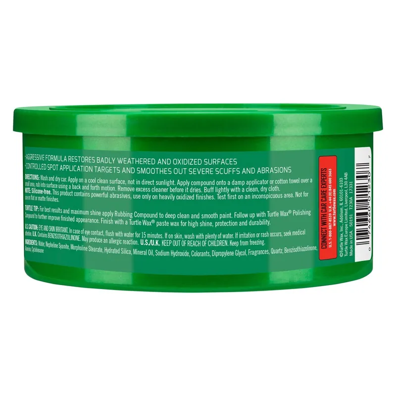Turtle Wax Rubbing Compound back
