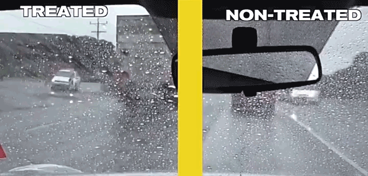 Q4 Ever Rain View Rain Repellant - 110ML 3 before after 1