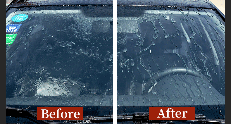 Q4 Ever Rain View Rain Repellant - 110ML 2 before after