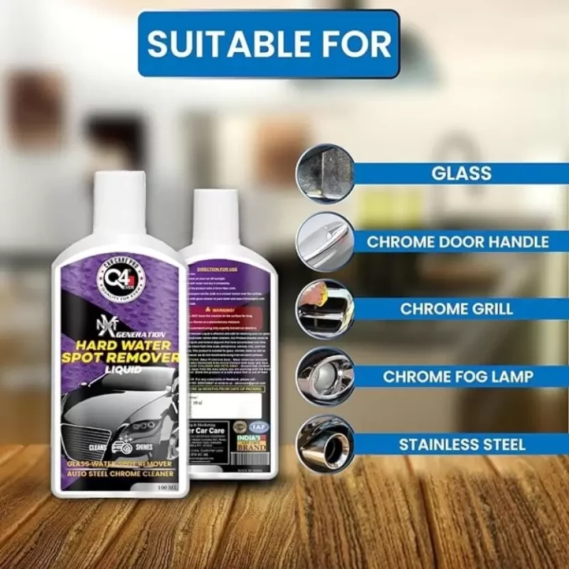 100-q4-ever-car-glass-hard-water-spot-remover-liquid Q4 Ever Hard Water Spot Remover Liquid Kit (4 Items)